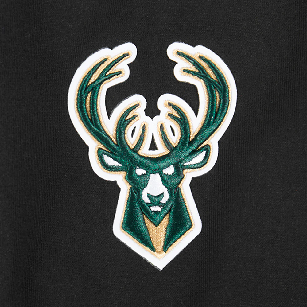 NBA MILWAUKEE BUCKS RETRO CLASSIC WOMEN'S JERSEY LEGGING (BLACK) - Image 5