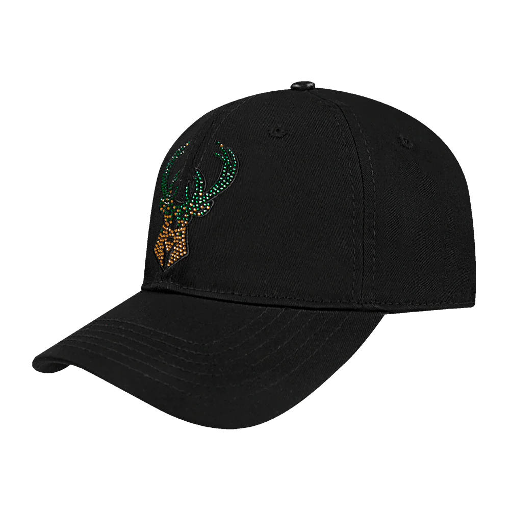 NBA MILWAUKEE BUCKS JEWELS WOMEN'S DAD HAT (BLACK) - Image 2