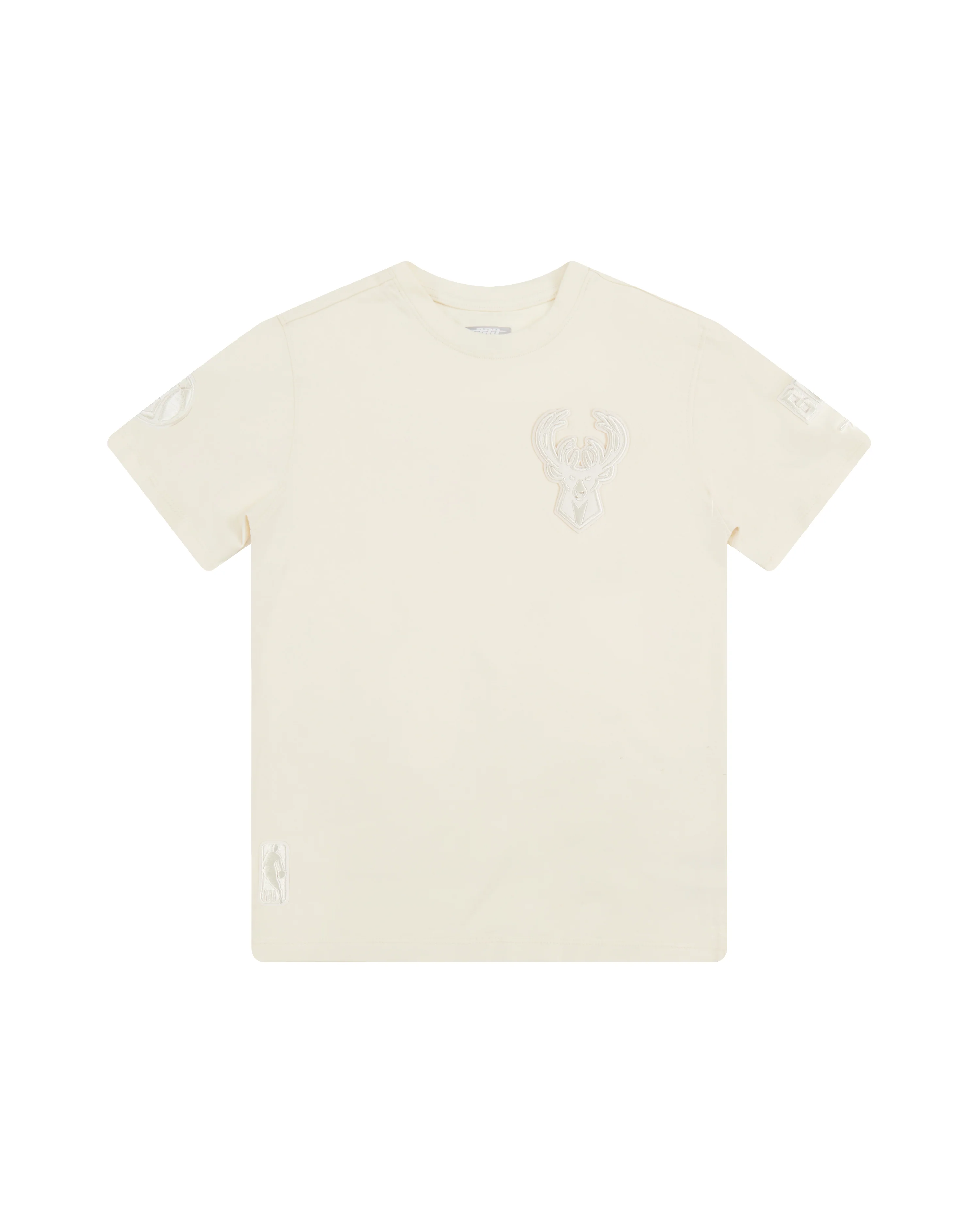 NBA MILWAUKEE BUCKS NEUTRAL LITTLE BOYS SHORT SLEEVE TEE (EGGSHELL) - Image 3