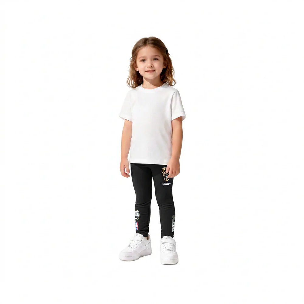 NBA MILWAUKEE BUCKS CLASSIC TODDLER GIRLS LEGGING (BLACK)