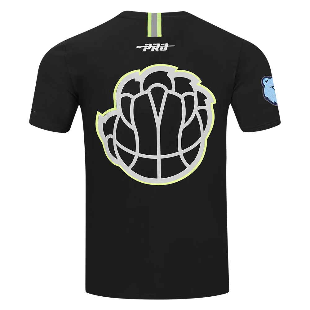 NBA MEMPHIS GRIZZLIES UNDER THE LIGHTS MEN'S SINGLE JERSEY TEE (BLACK) - Image 3