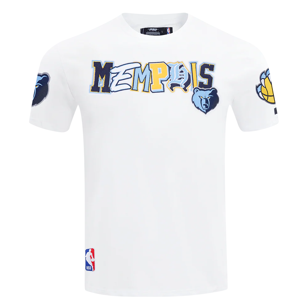 NBA MEMPHIS GRIZZLIES CITY RANSOM MEN'S SINGLE JERSEY TEE (WHITE)