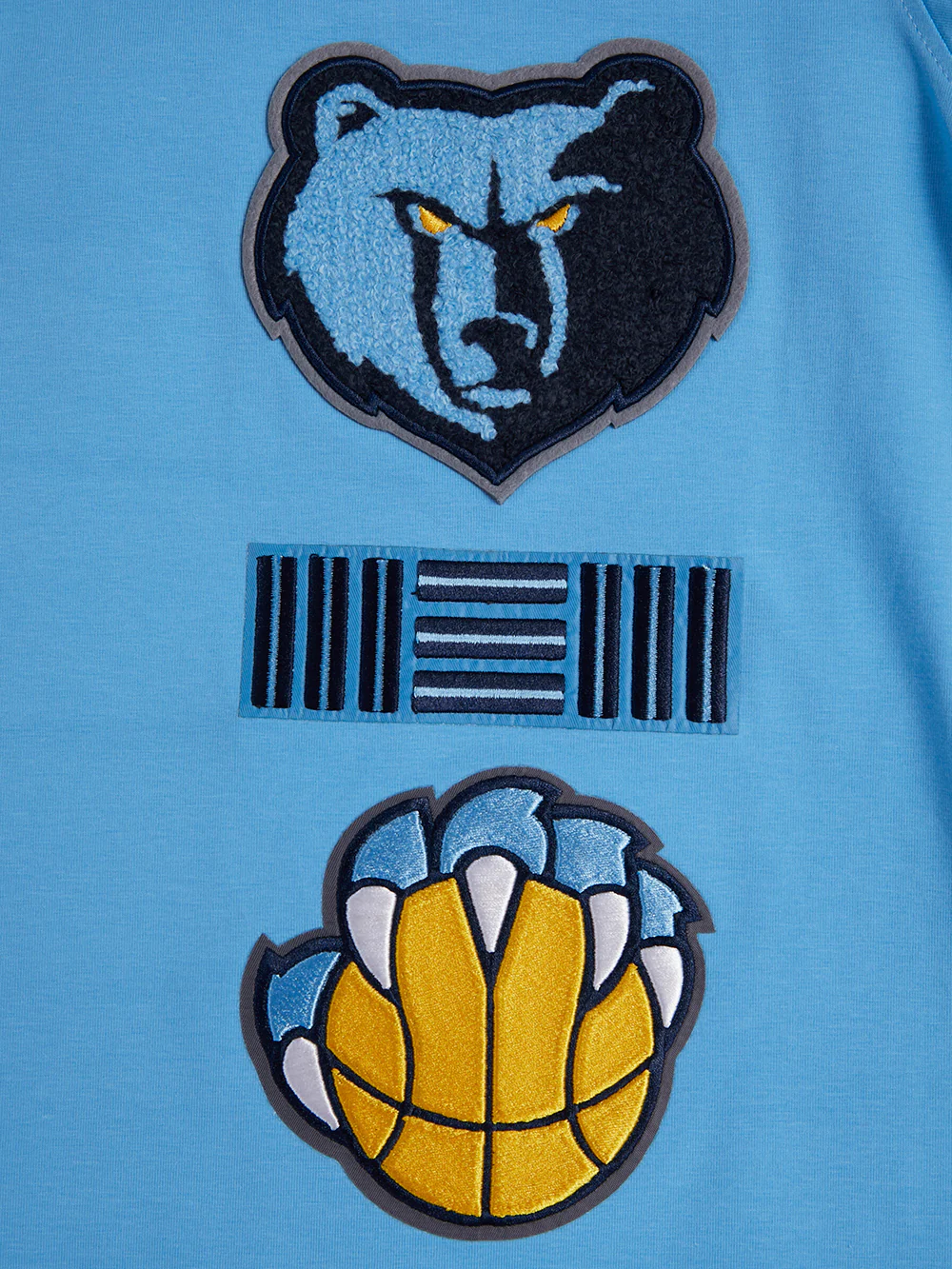 NBA MEMPHIS GRIZZLIES RETRO CLASSIC MEN'S STRIPED TEE (UNIVERSITY BLUE) - Image 5