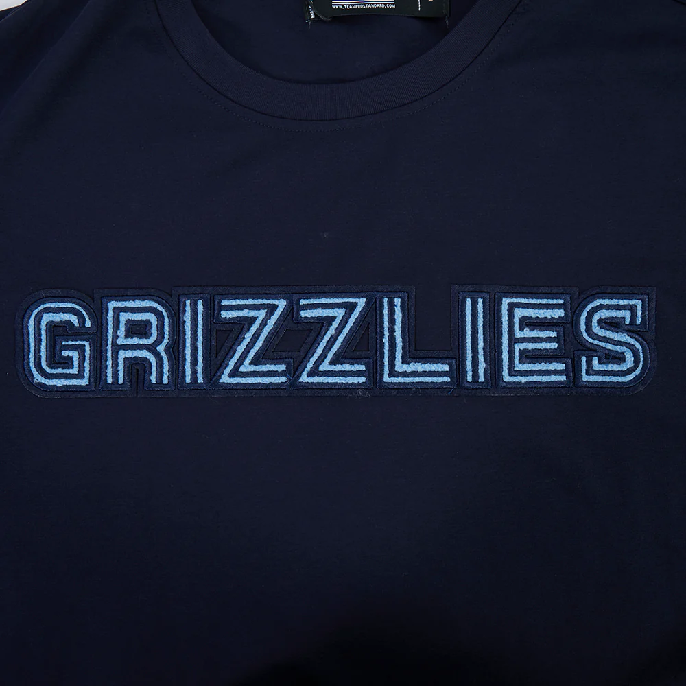 MEMPHIS GRIZZLIES CLASSIC CHENILLE MEN'S SJ TEE (MIDNIGHT NAVY) - Image 5