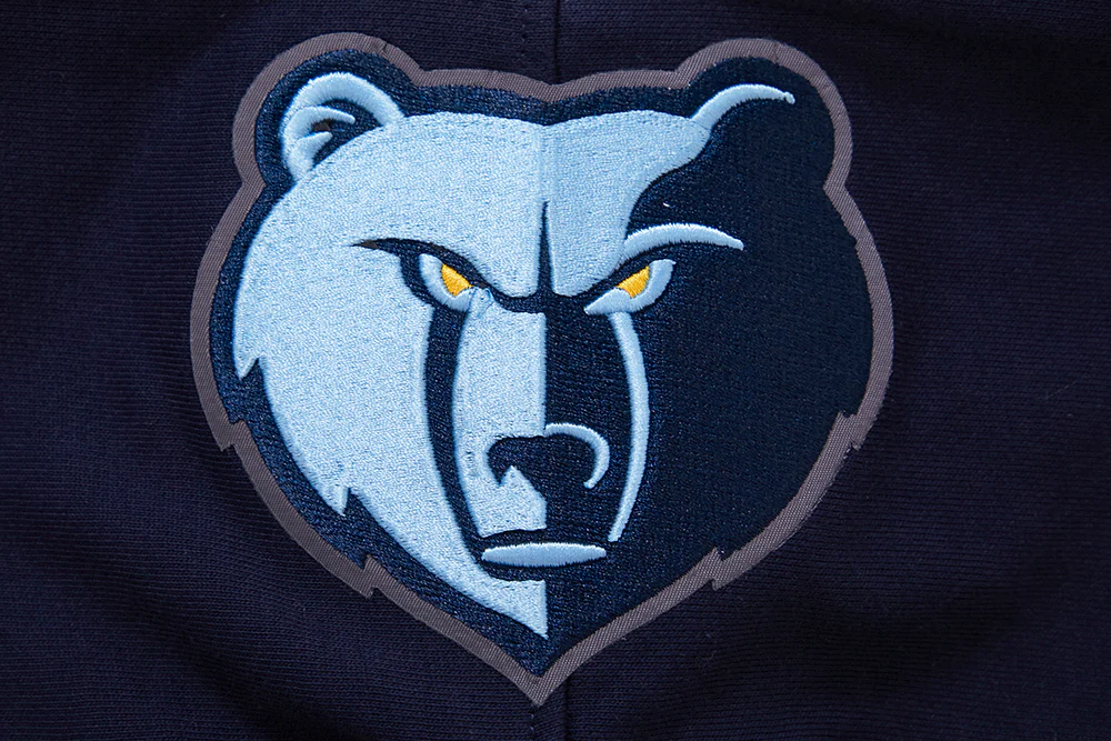 NBA MEMPHIS GRIZZLIES SCRIPT TAIL MEN'S RIB FLEECE PULLOVER HOODIE (MIDNIGHT NAVY) - Image 5