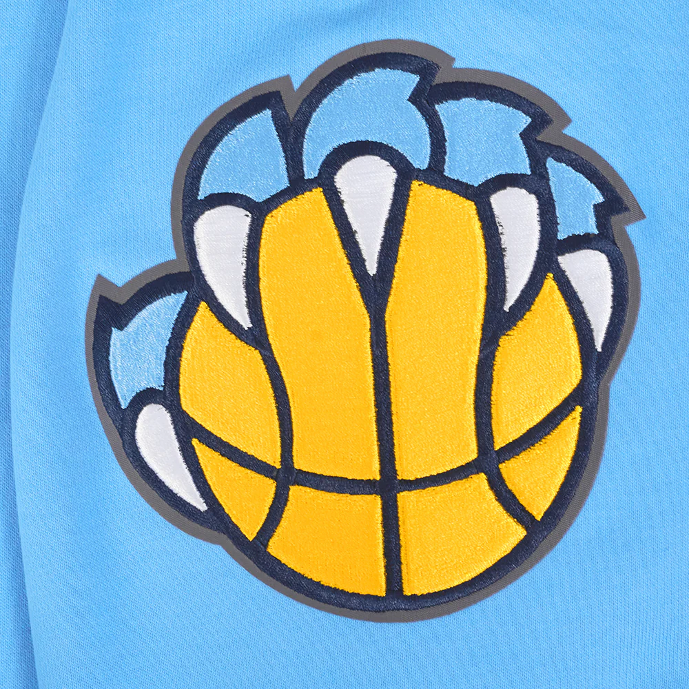 NBA MEMPHIS GRIZZLIES TEAM PENNANTS MEN'S RIB FLEECE PULLOVER HOODIE (UNIVERSITY BLUE) - Image 7