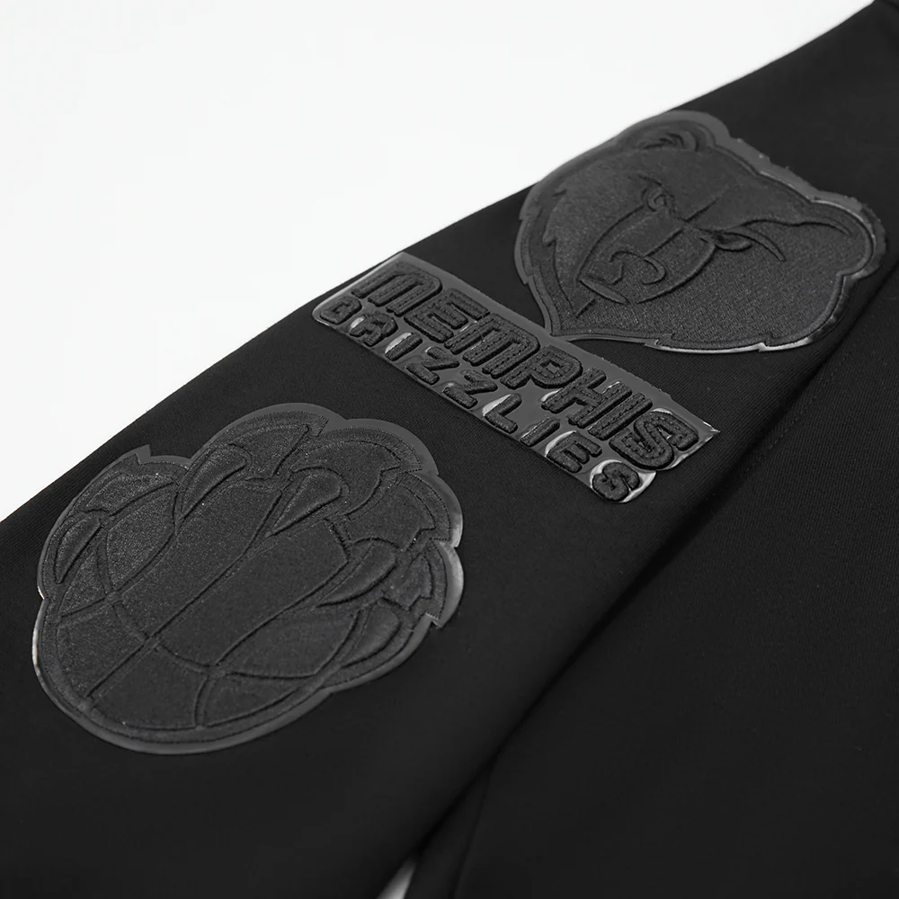 NBA MEMPHIS GRIZZLIES TRIPLE BLACK MEN'S PULLOVER HOODIE (TRIPLE BLACK) - Image 5