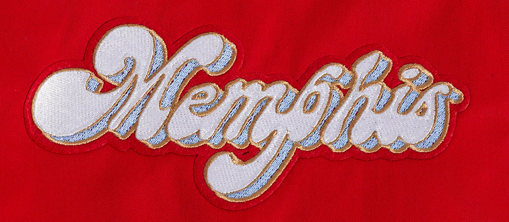 NBA MEMPHIS GRIZZLIES CITY EDITION MEN'S TWILL JACKET (RED) - Image 8