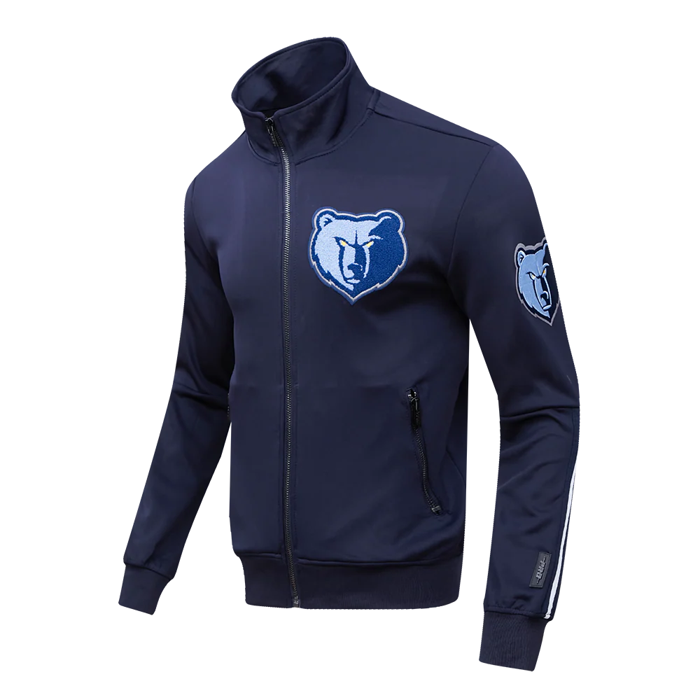 NBA MEMPHIS GRIZZLIES CLASSIC MEN'S TRACK JACKET (MIDNIGHT NAVY) - Image 2