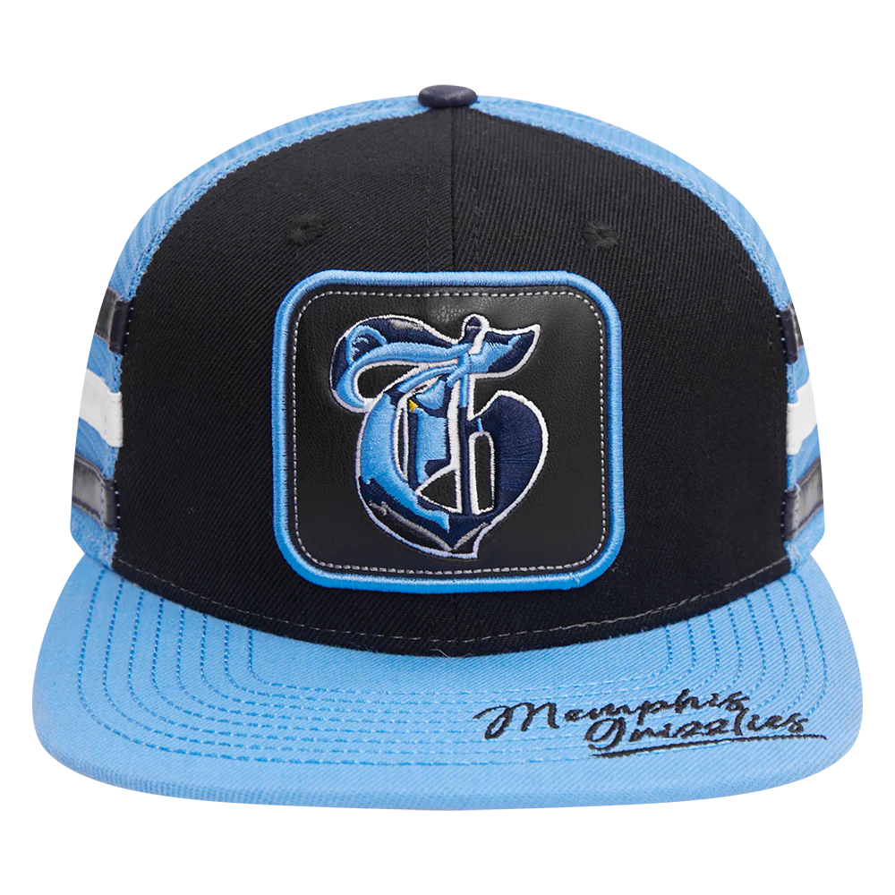 NBA MEMPHIS GRIZZLIES CLUB CREW 2 TONE TRUCKER (BLACK/UNIVERSITY BLUE)