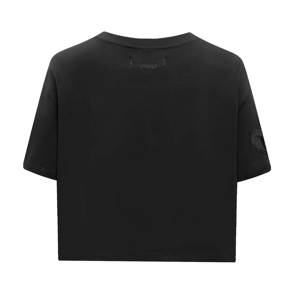NBA MEMPHIS GRIZZLIES NEUTRAL WOMEN'S BOXY TEE (BLACK) - Image 3