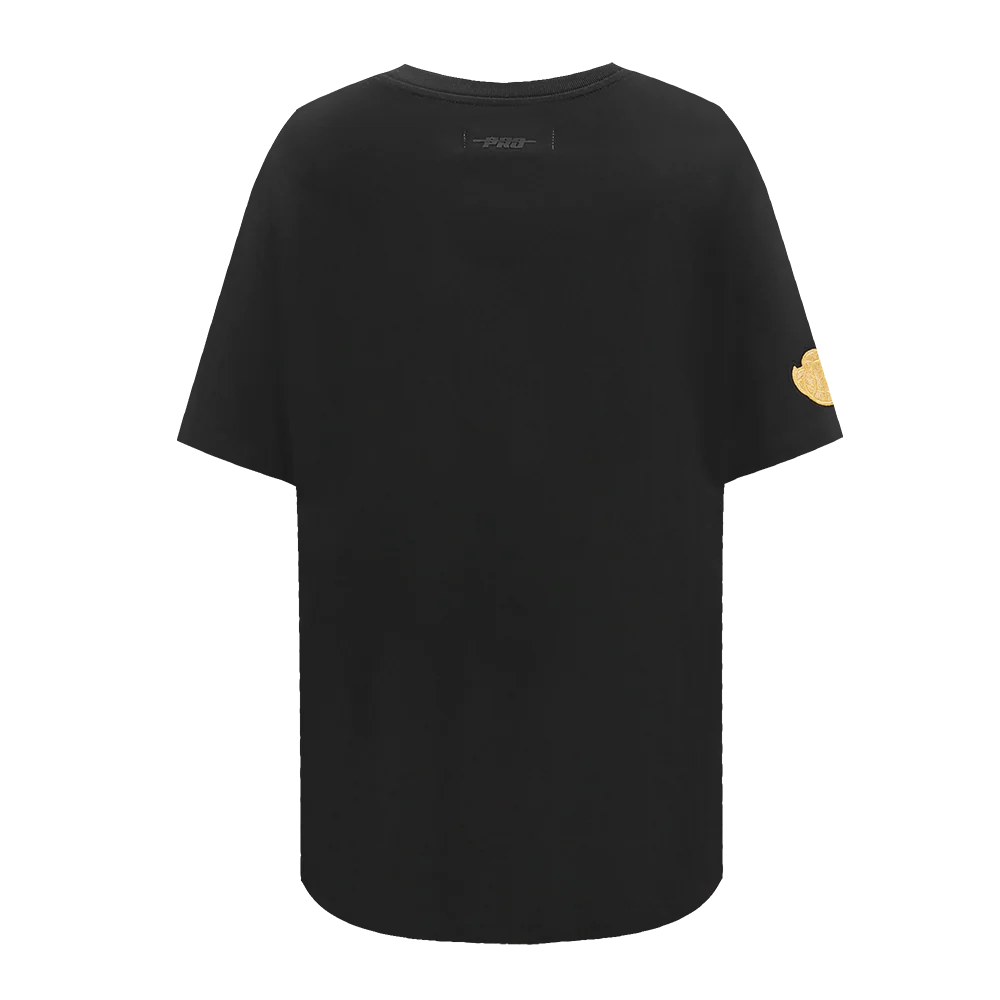 NBA MEMPHIS GRIZZLIES HOLIDAY GLAM WOMEN'S SJ BOYFRIEND TEE (BLACK) - Image 3