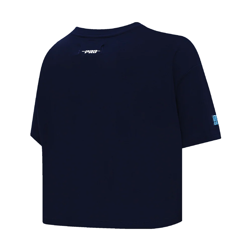 NBA MEMPHIS GRIZZLIES SCRIPT TAIL WOMEN'S SINGLE JERSEY BOXY TEE (MIDNIGHT NAVY) - Image 4