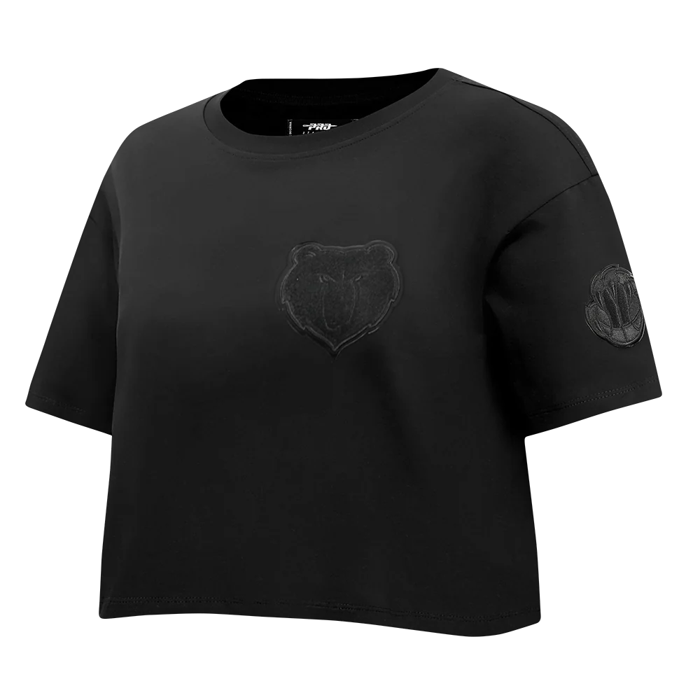 NBA MEMPHIS GRIZZLIES TRIPLE BLACK WOMEN'S SJ BOXY TEE (TRIPLE BLACK WOMEN'S) - Image 2