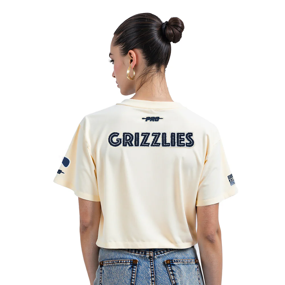 NBA MEMPHIS GRIZZLIES CITY EDITION 25-26 WOMEN'S SJ BOXY TEE (EGGSHELL) - Image 2