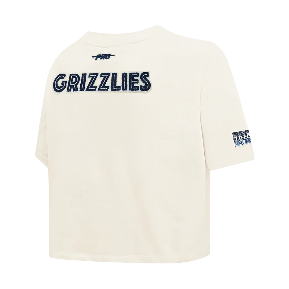 NBA MEMPHIS GRIZZLIES CITY EDITION 25-26 WOMEN'S SJ BOXY TEE (EGGSHELL) - Image 4