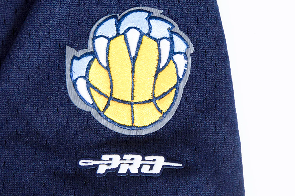 NBA MEMPHIS GRIZZLIES CLASSIC BIG BOYS MESH BUTTON DOWN SHIRT (MIDNIGHT NAVY) - Image 8
