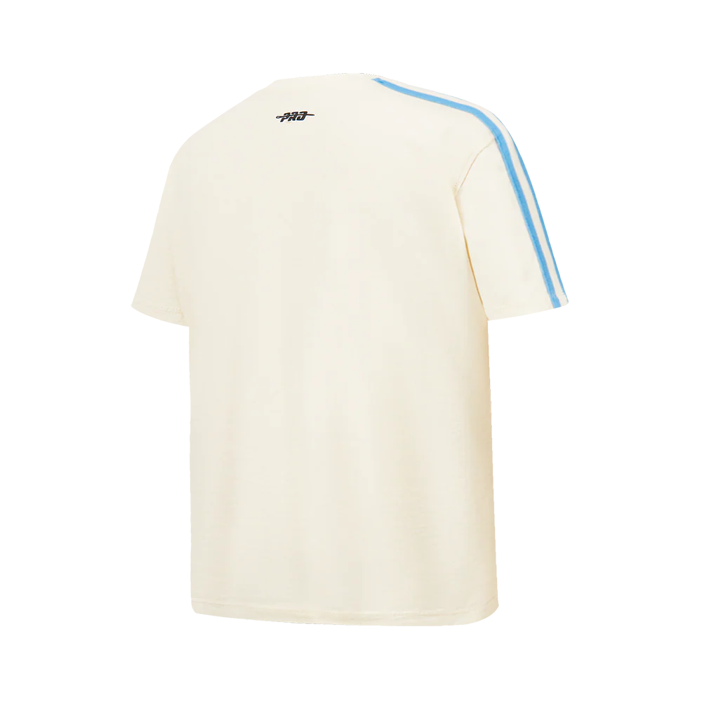 NBA MEMPHIS GRIZZLIES RETRO CLASSIC BIG BOYS SHORT SLEEVE TAPING TEE (EGGSHELL/ UNIVERSITY BLUE) - Image 8