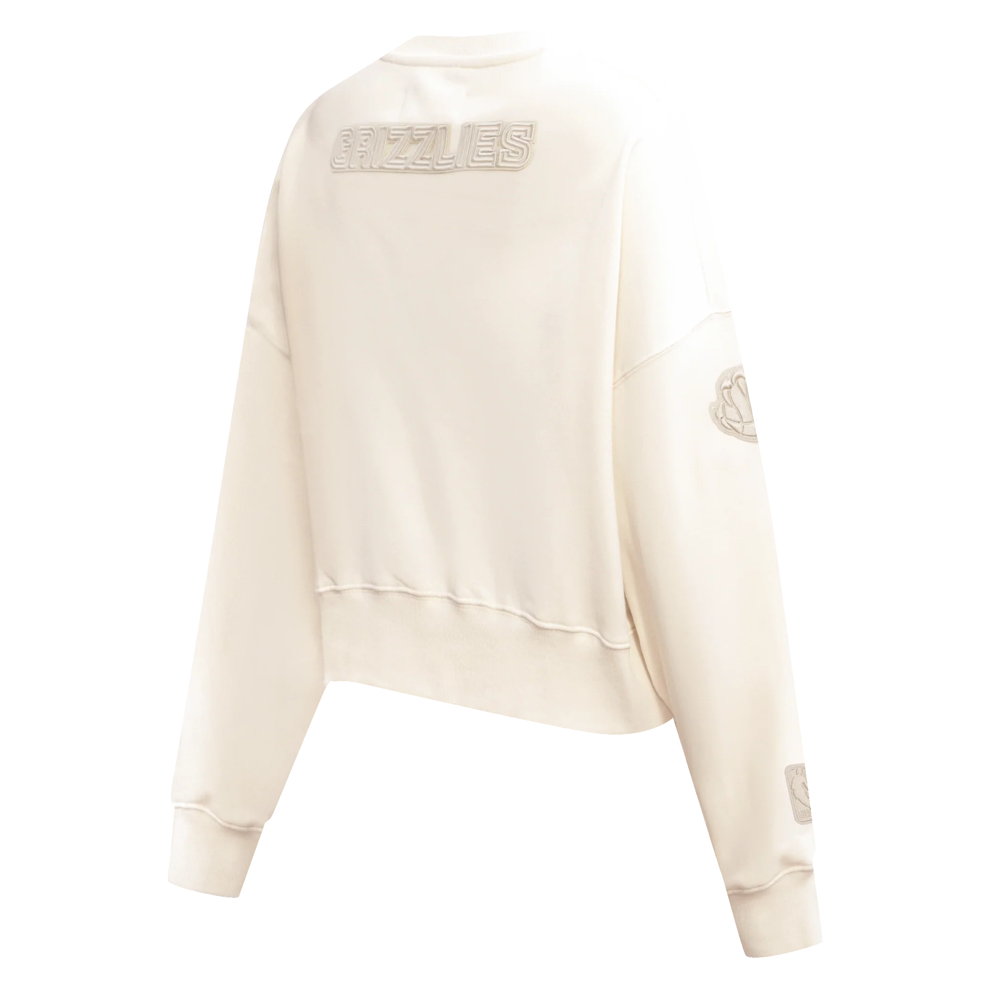 NBA MEMPHIS GRIZZLIES NEUTRAL WOMEN'S CREWNECK (EGGSHELL) - Image 4