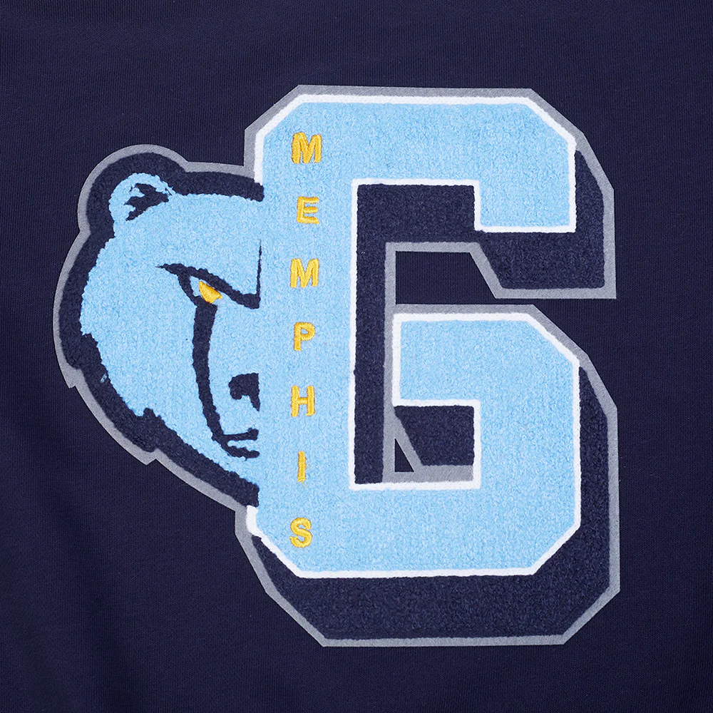 NBA MEMPHIS GRIZZLIES MASHUP WOMEN'S RIB CREWNECK (MIDNIGHT NAVY) - Image 6