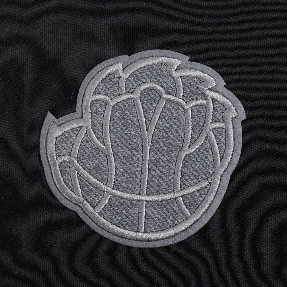 NBA MEMPHIS GRIZZLIES REVERSE FRENCH TERRY WOMEN'S FLEECE CREWNECK (BLACK) - Image 6