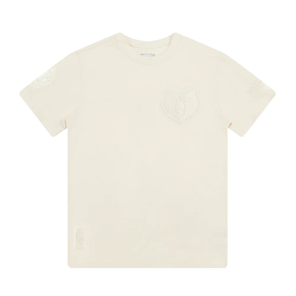 NBA MEMPHIS GRIZZLIES NEUTRAL LITTLE BOYS SHORT SLEEVE TEE (EGGSHELL) - Image 3