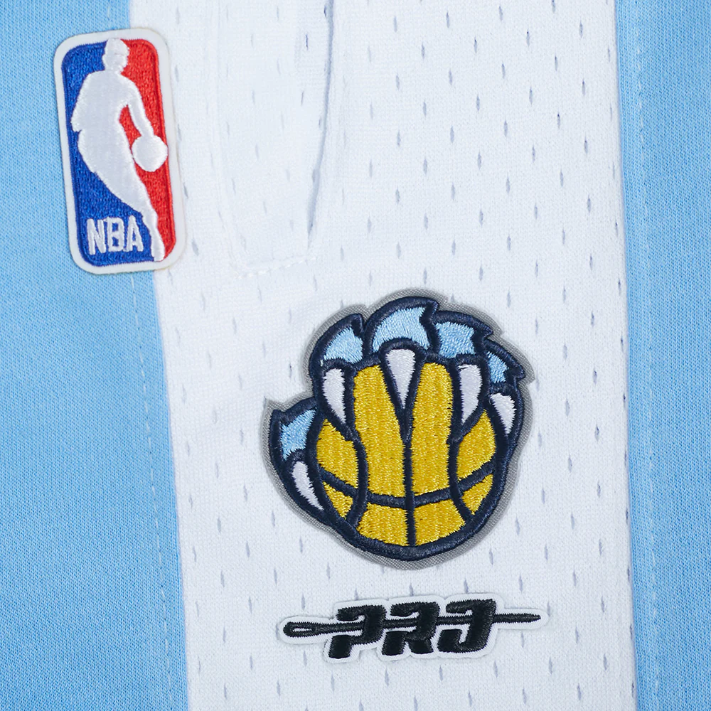 NBA MEMPHIS GRIZZLIES RETRO CLASSIC LITTLE BOYS FLEECE 2.0 SHORT (UNIVERSITY BLUE) - Image 6