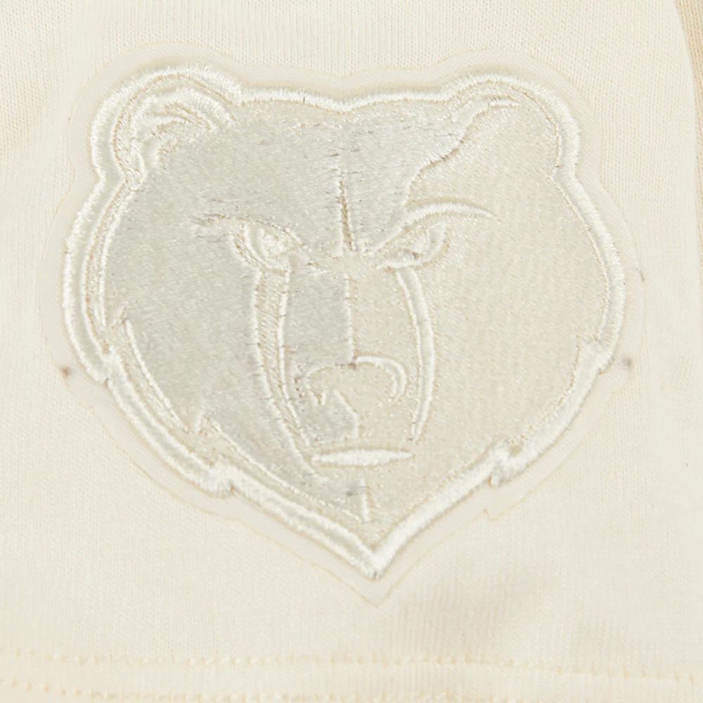 NBA MEMPHIS GRIZZLIES NEUTRAL LITTLE GIRLS SHORT SLEEVE BOXY TEE (EGGSHELL) - Image 5