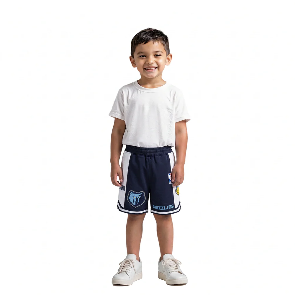 NBA MEMPHIS GRIZZLIES CLASSIC TODDLER BOYS FLEECE 2.0 SHORT (MIDNIGHT NAVY) - Image 3