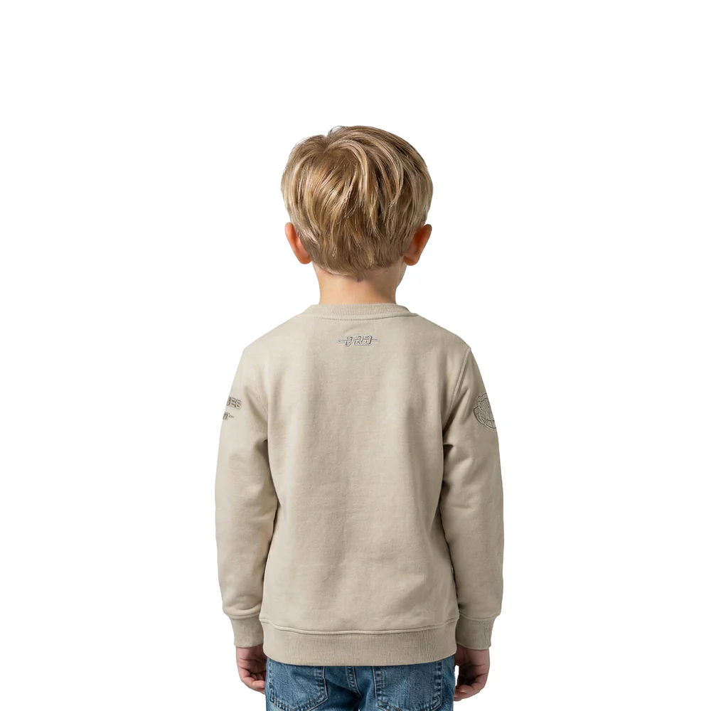 NBA MEMPHIS GRIZZLIES NEUTRAL TODDLER BOYS FLEECE CREWNECK (TAUPE) - Image 2