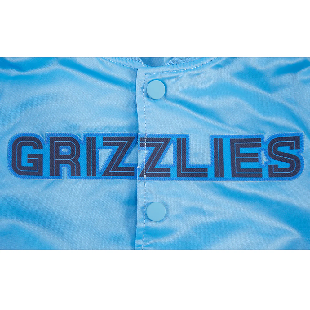 NBA MEMPHIS GRIZZLIES CLASSIC TODDLER BOYS SATIN JACKET (UNIVERSITY BLUE) - Image 6