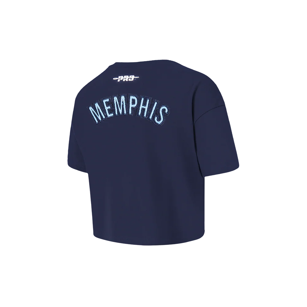 NBA MEMPHIS GRIZZLIES CLASSIC TODDLER GIRLS SHORT SLEEVE BOXY TEE (MIDNIGHT NAVY) - Image 4