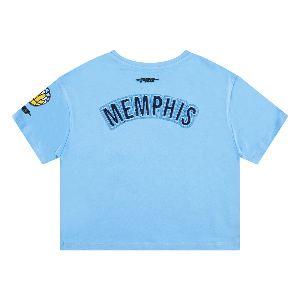 NBA MEMPHIS GRIZZLIES CLASSIC TODDLER GIRLS SS BOXY TEE (UNIVERSITY BLUE) - Image 2