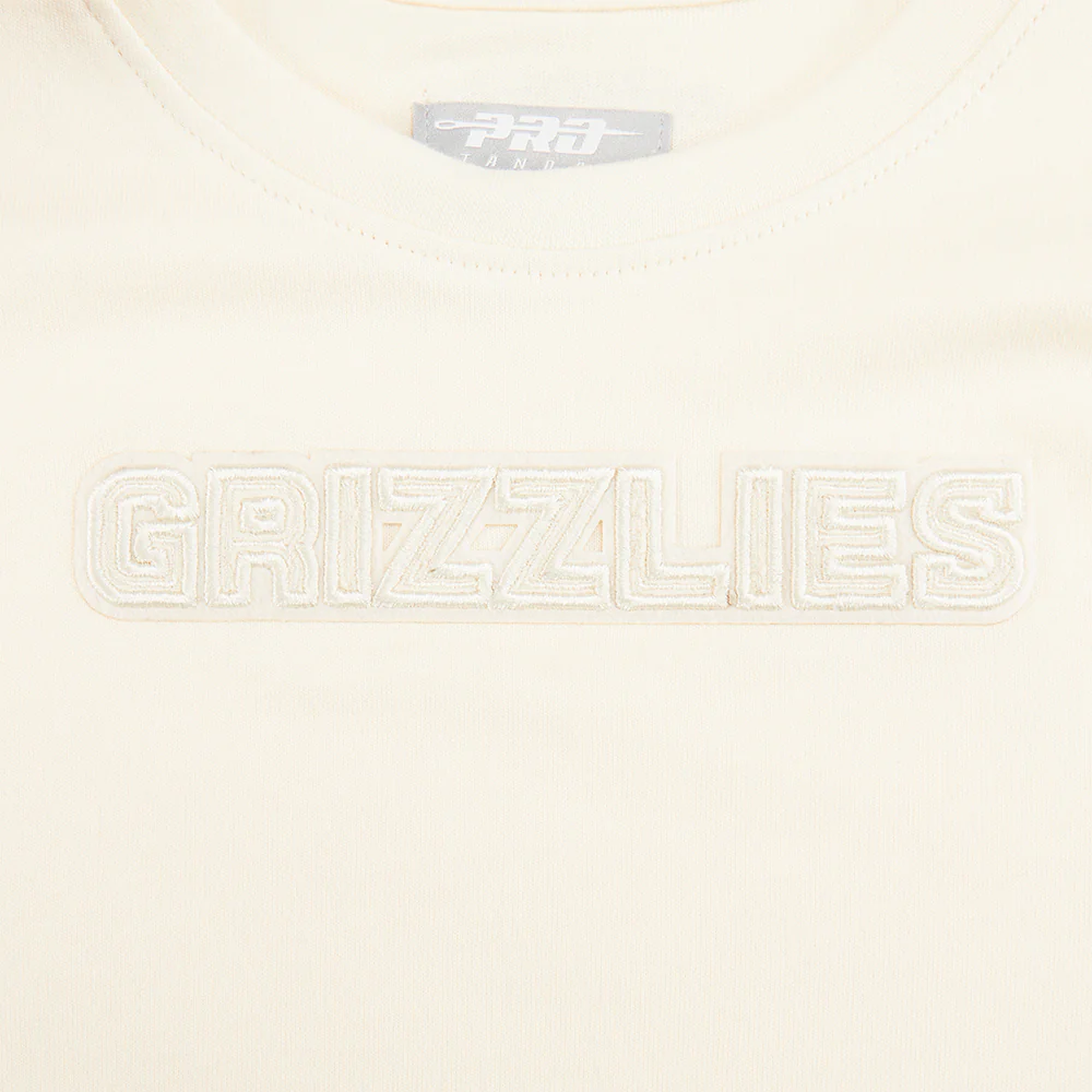 NBA MEMPHIS GRIZZLIES NEUTRAL TODDLER GIRLS SHORT SLEEVE BOXY TEE (EGGSHELL) - Image 5