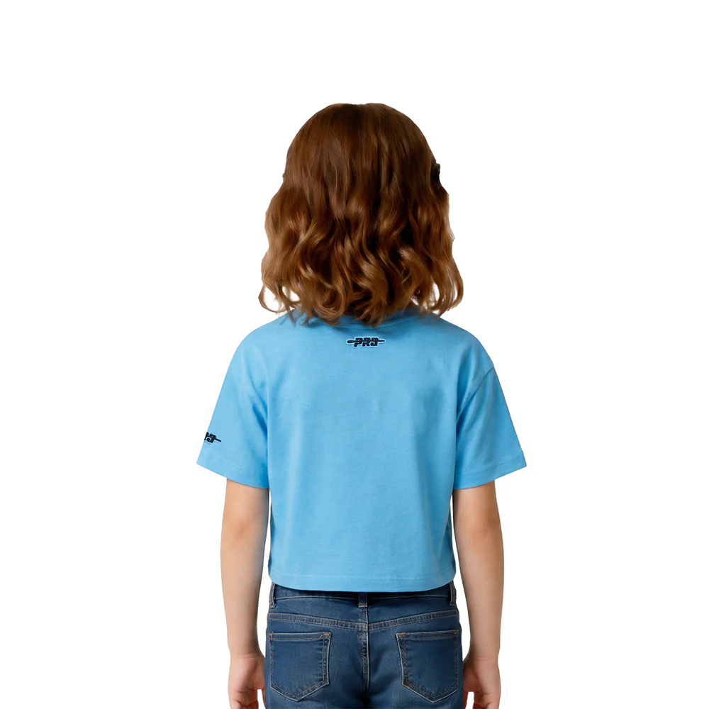 NBA MEMPHIS GRIZZLIES RETRO CLASSIC TODDLER GIRLS SHORT SLEEVE BOXY TEE (UNIVERSITY BLUE) - Image 2