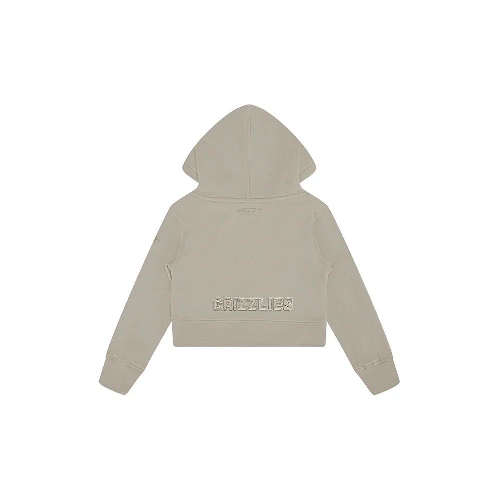 NBA MEMPHIS GRIZZLIES NEUTRAL TODDLER GIRLS FLC PO HOODIE (TAUPE) - Image 4