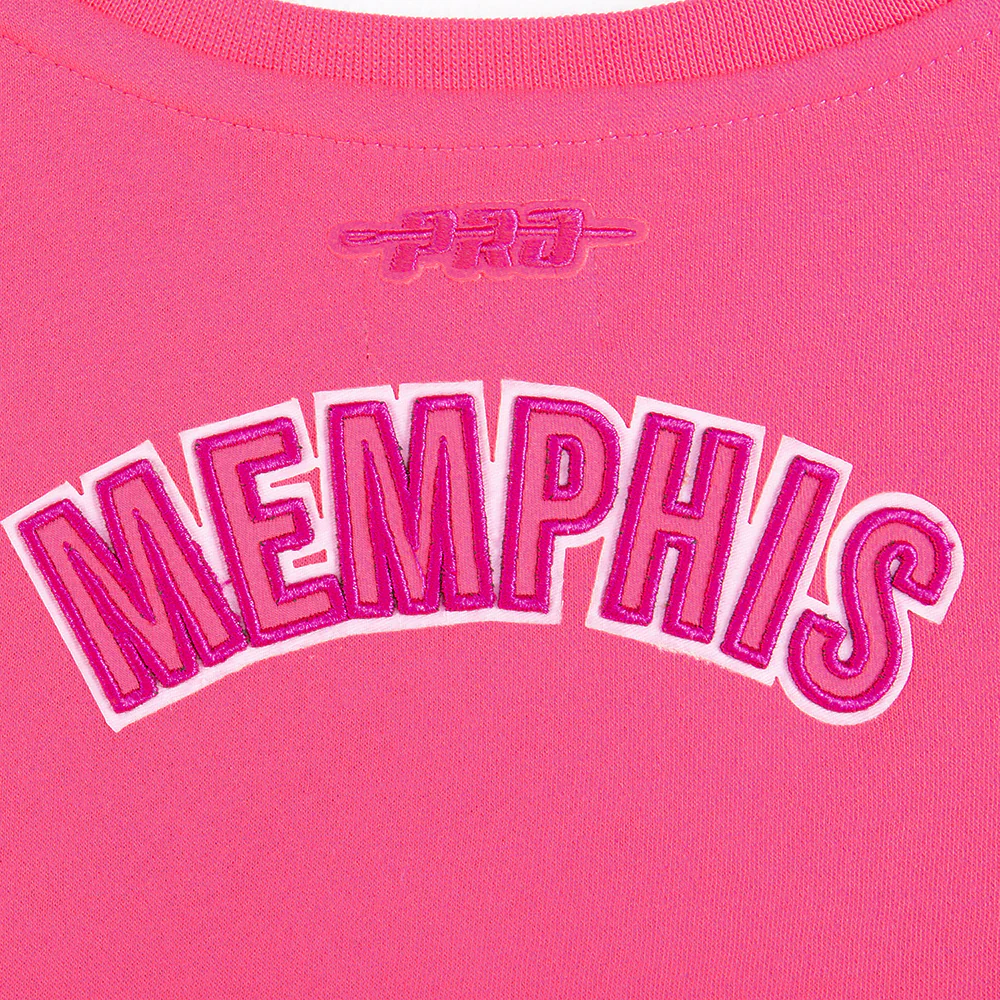 NBA MEMPHIS GRIZZLIES TRIPLE PINK TODDLER GIRLS  FLEECE CREWNECK (BEETROOT PURPLE) - Image 5