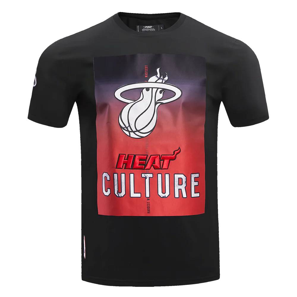 NBA MIAMI HEAT CHEST HEAT CULTURE MEN'S FRAME TEE (BLACK)