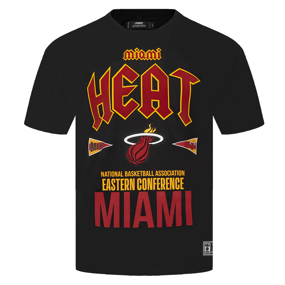 NBA MIAMI HEAT CITY TOUR CJ DROP SHOULDER TEE (BLACK)