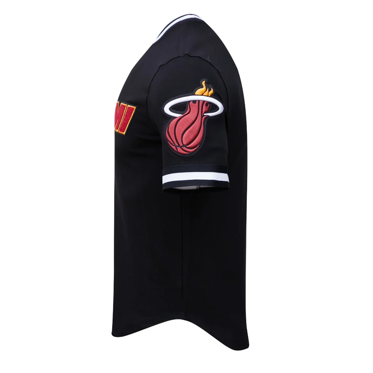 NBA MIAMI HEAT CLASSIC CHENILLE MEN'S TEE (BLACK) - Image 3