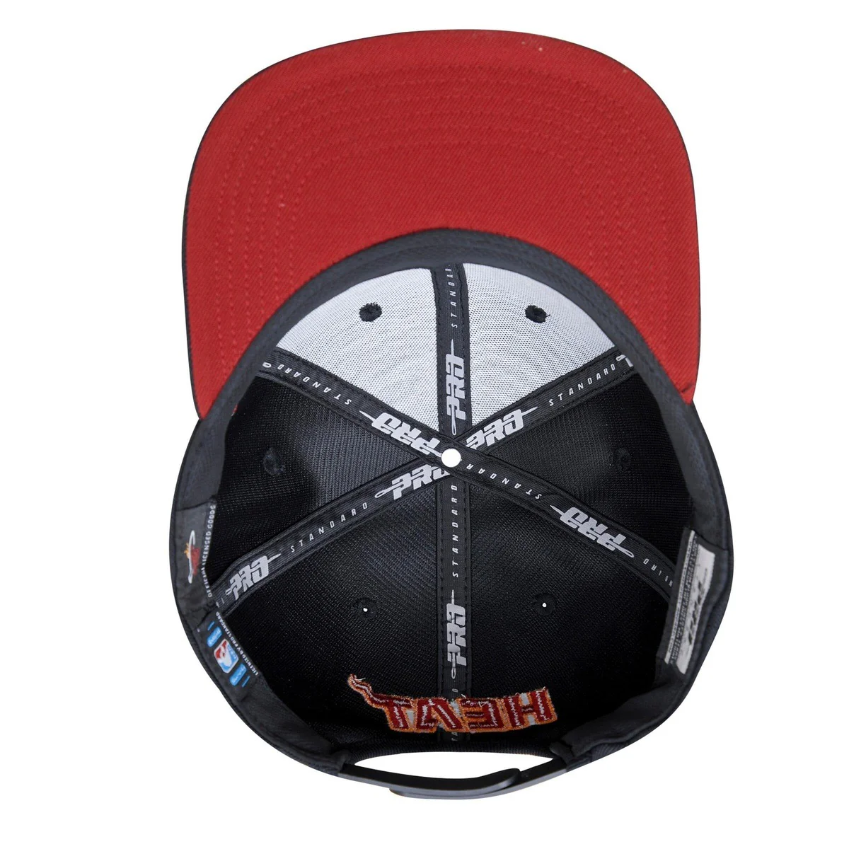 NBA MIAMI HEAT RETRO CLASSIC UNISEX LOGO WOOL SNAPBACK HAT (BLACK) - Image 2