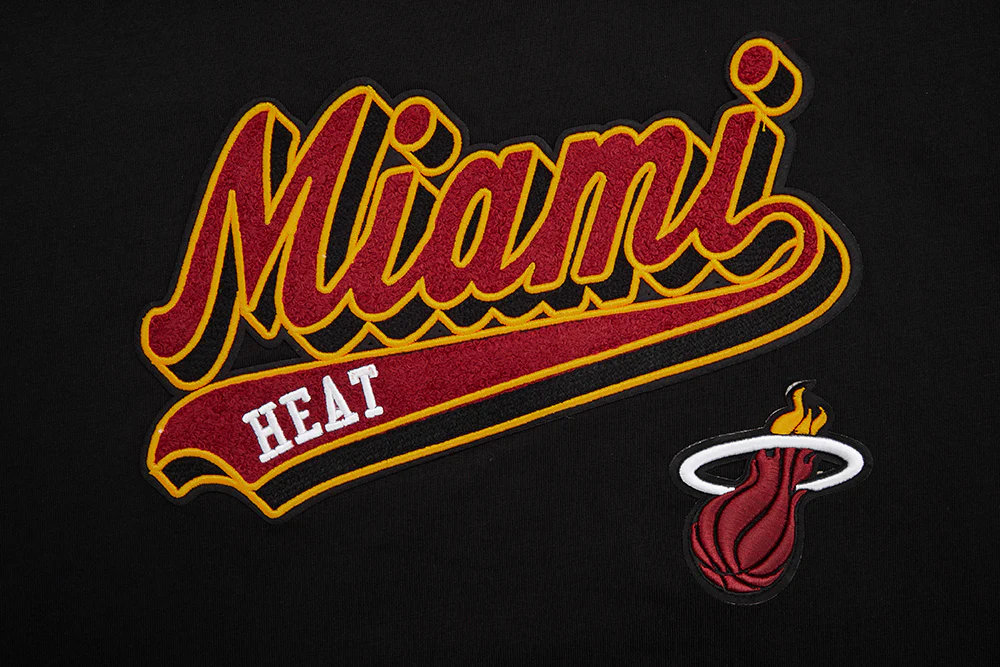 NBA MIAMI HEAT SCRIPT TAIL WOMEN'S BOYFRIEND TEE (BLACK) - Image 6