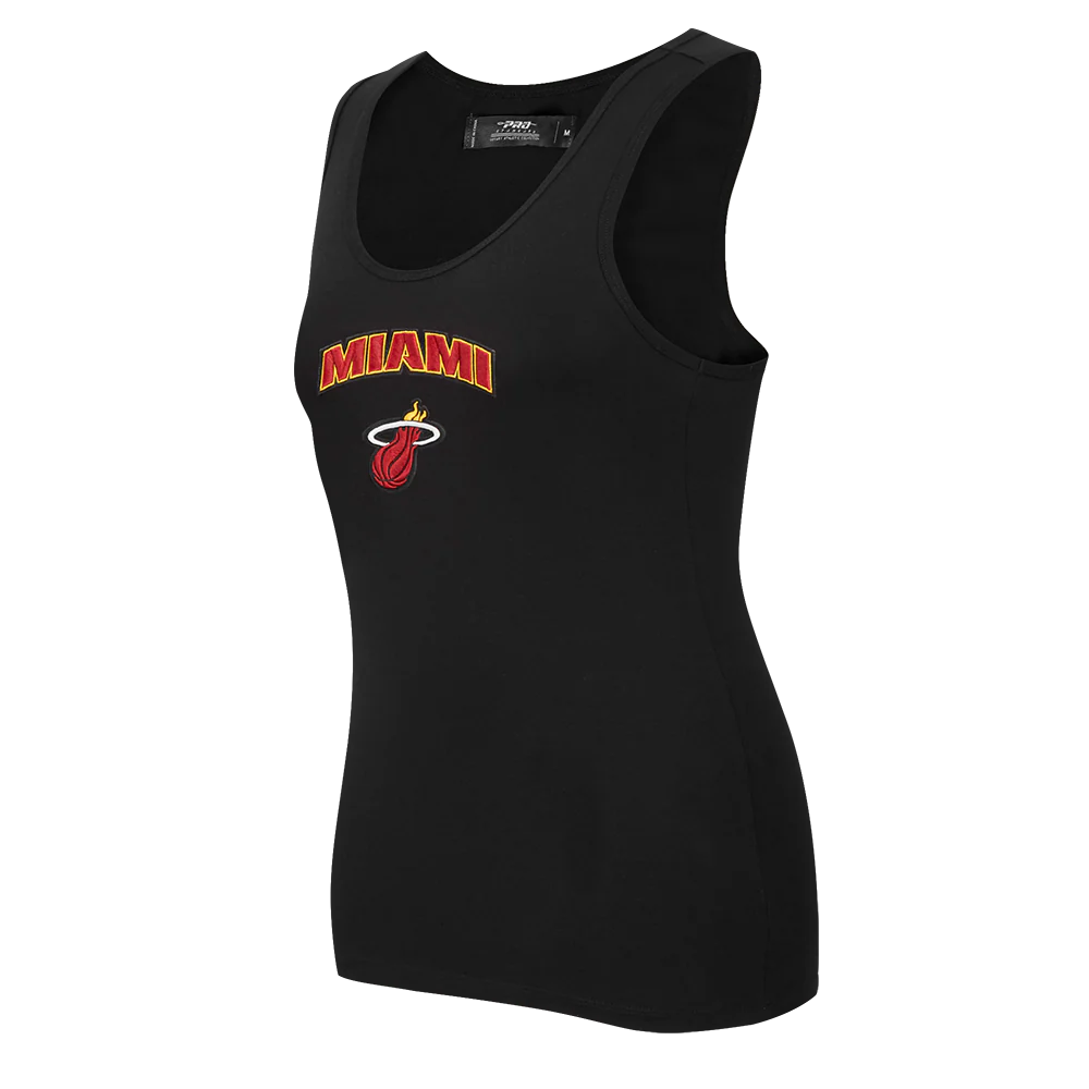 NBA MIAMI HEAT CLASSIC WOMEN'S RACERBACK (BLACK) - Image 2