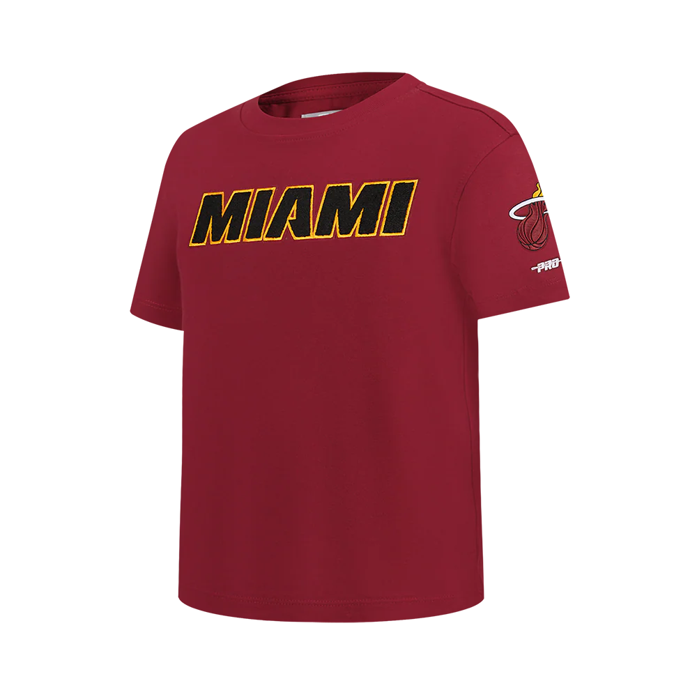 NBA MIAMI HEAT CLASSIC BIG BOY'S SJ TEE (CARDINAL RED) - Image 2