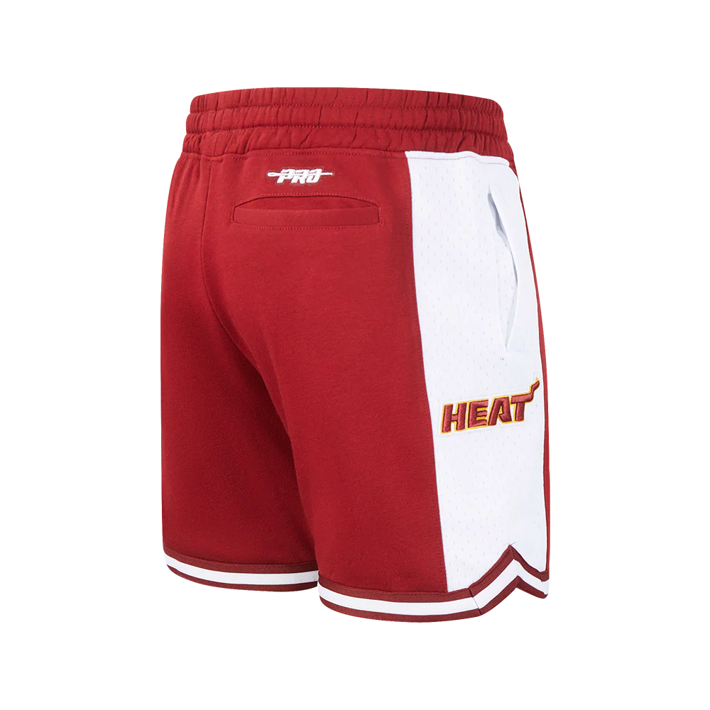 NBA MIAMI HEAT CLASSIC BIG BOYS FLC 2.0 SHORT (CARDINAL RED) - Image 3