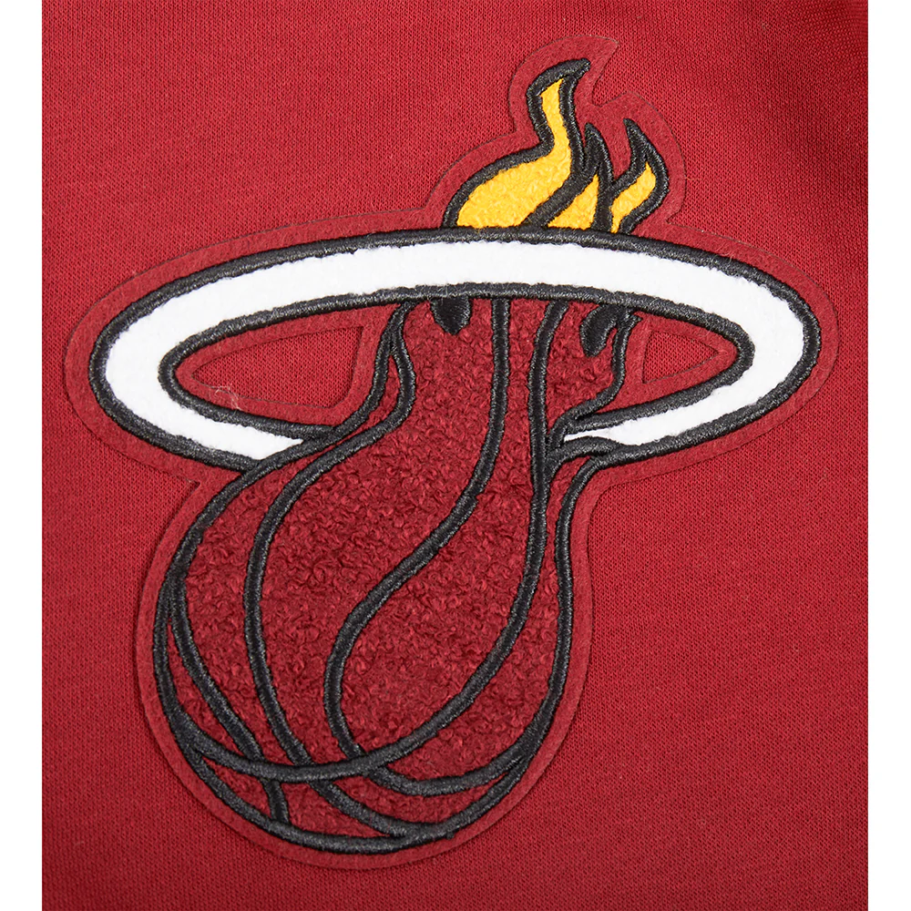 NBA MIAMI HEAT CLASSIC BIG BOYS FLC 2.0 SHORT (CARDINAL RED) - Image 5