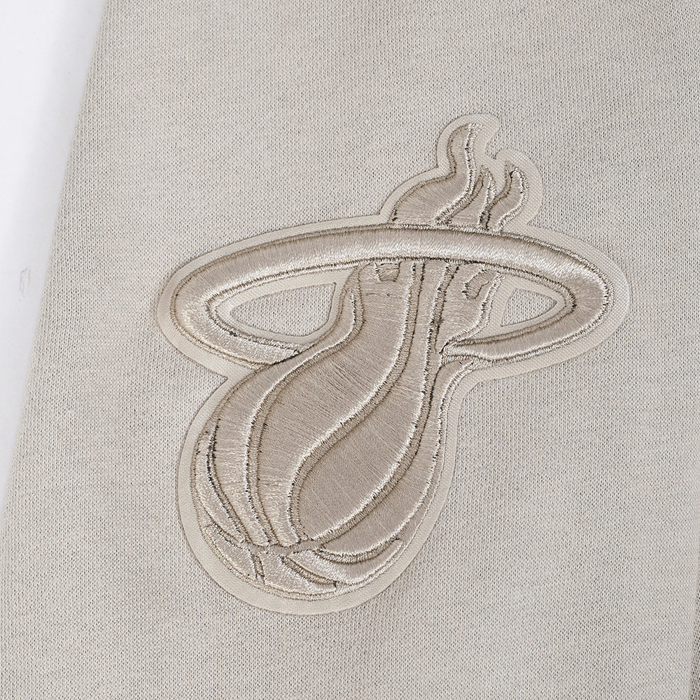 NBA MIAMI HEAT NEUTRAL BIG BOYS FLC PO HOODIE (TAUPE) - Image 7