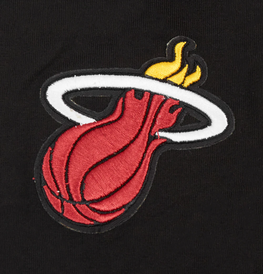 NBA MIAMI HEAT CLASSIC WOMEN'S COTTON BIKE SHORT (BLACK) - Image 6