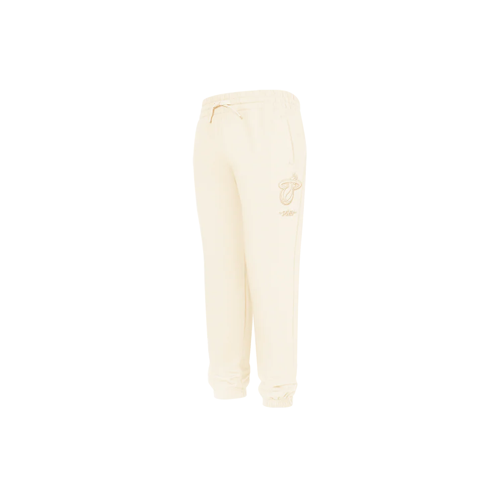 NBA MIAMI HEAT NEUTRAL LITTLE BOYS FLC SWEATPANT (EGGSHELL)