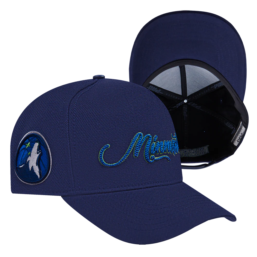NBA MINNESOTA TIMBERWOLVES CITY SIGNATURE MEN'S PINCH FRONT SNAPBACK (MIDNIGHT NAVY) - Image 7